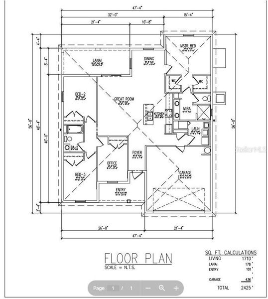 2D floor plan layout of this home in , North Port, FL (Image 2).