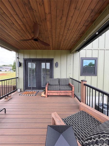 Exterior details and patio area of a home in , Shelby (Image 22).