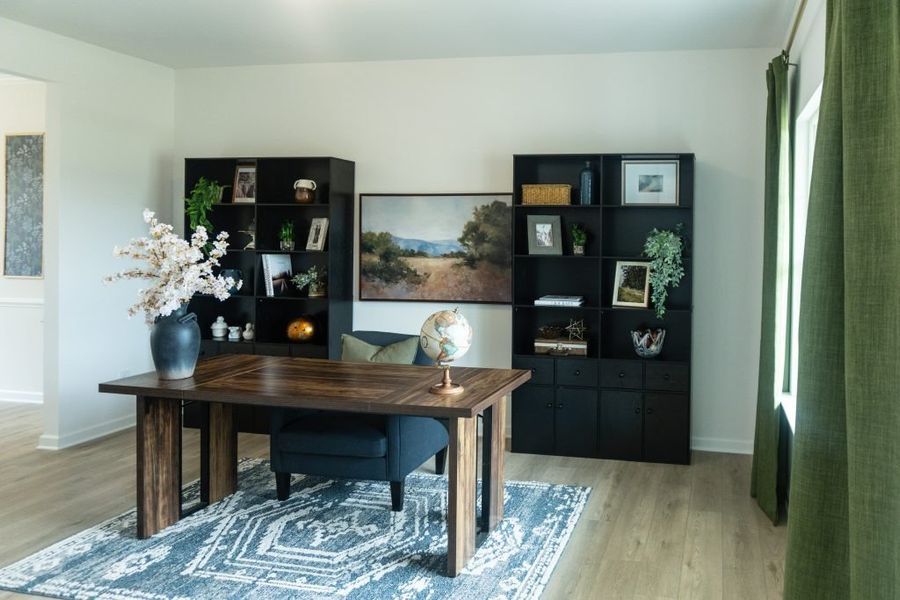 Furnished interior view inside a new home in Creekside Landing, Dallas (Image 43).