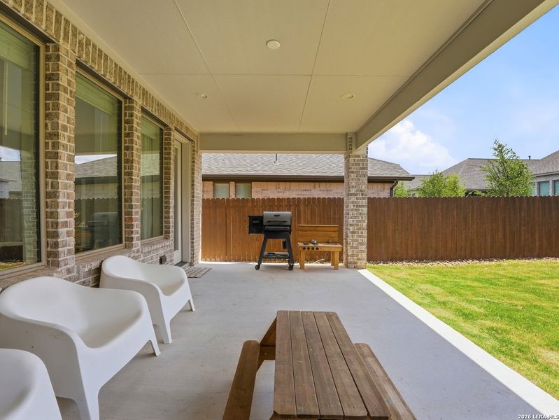 Exterior details and patio area of a home in Corley Farms, Boerne (Image 26). Exterior details and patio area of a home in Corley Farms, Boerne (Image 26).