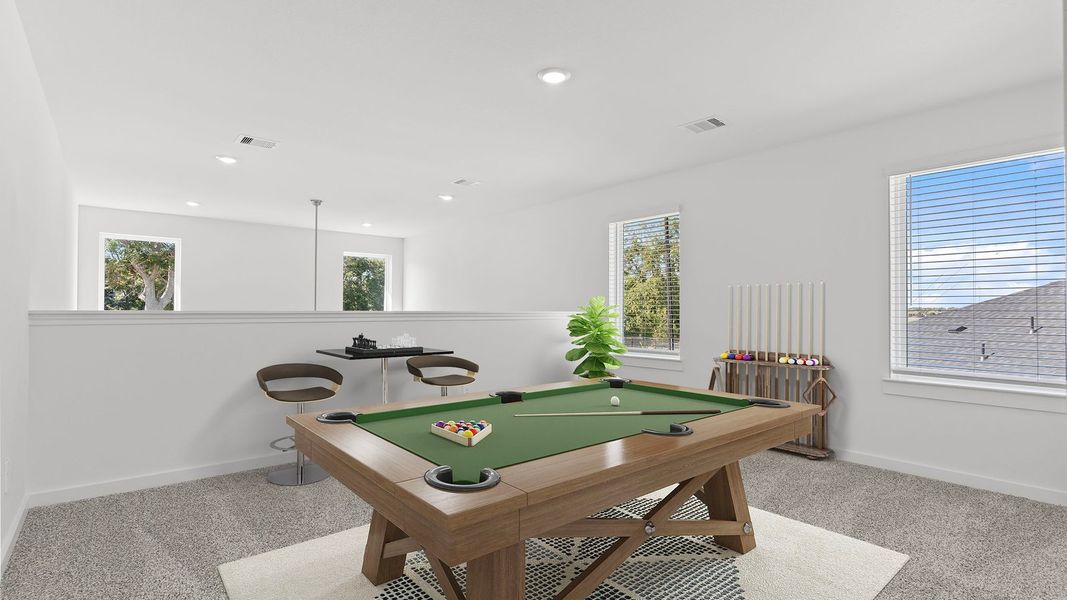 Furnished interior view inside a new home in Tamarron, Fulshear (Image 15).