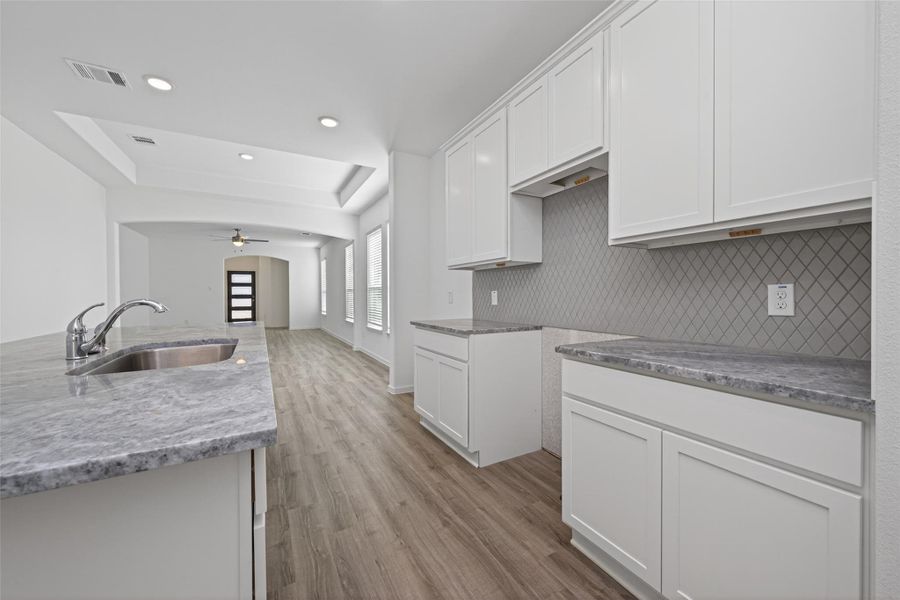 Furnished interior view inside a new home in Enclave at Willis, Willis (Image 10).