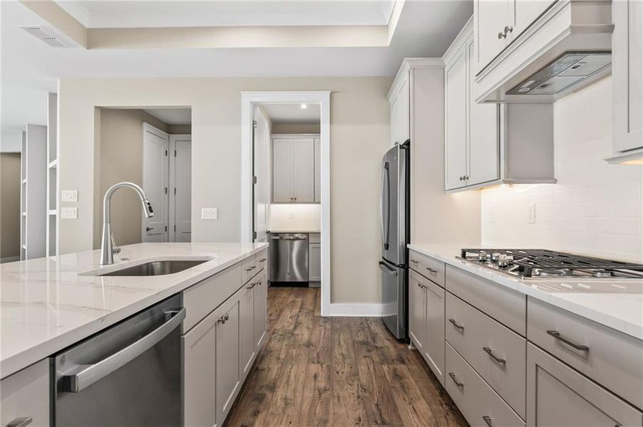 Furnished interior view inside a new home in The Courtyards by The Manor, Alpharetta (Image 18).