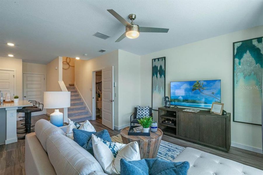 Furnished interior view inside a new home in , St. Cloud (Image 2). Furnished interior view inside a new home in , St. Cloud (Image 2).