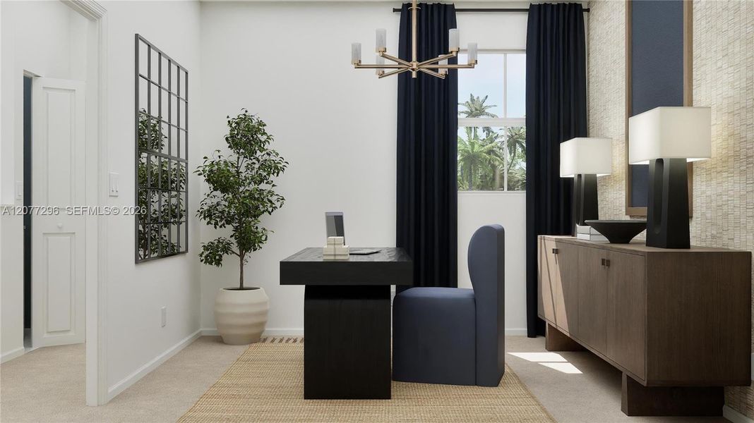 Furnished interior view inside a new home in , Florida City (Image 6). Furnished interior view inside a new home in , Florida City (Image 6).