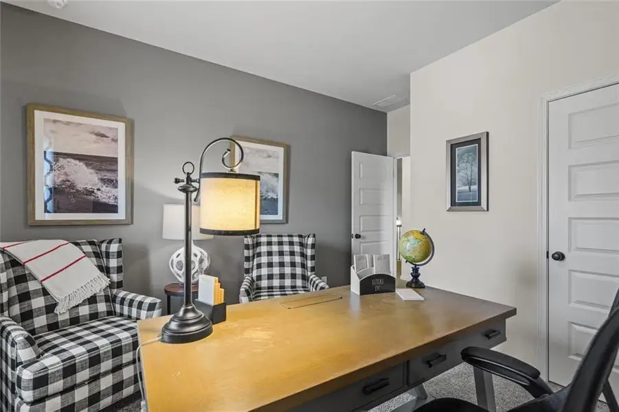 Furnished interior view inside a new home in Trinity Station, Auburn (Image 9).