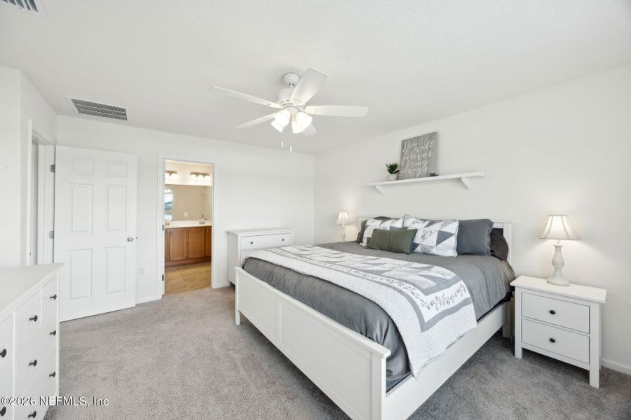 Furnished interior view inside a new home in Panther Creek, Jacksonville (Image 9). Furnished interior view inside a new home in Panther Creek, Jacksonville (Image 9).