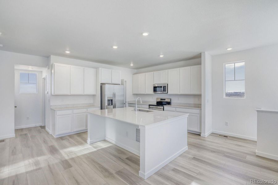 Furnished interior view inside a new home in Parterre, Thornton (Image 8). Furnished interior view inside a new home in Parterre, Thornton (Image 8).