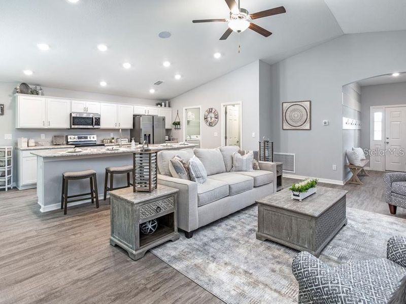 Furnished interior view inside a new home in Geneva Landings, Davenport (Image 4). Furnished interior view inside a new home in Geneva Landings, Davenport (Image 4).