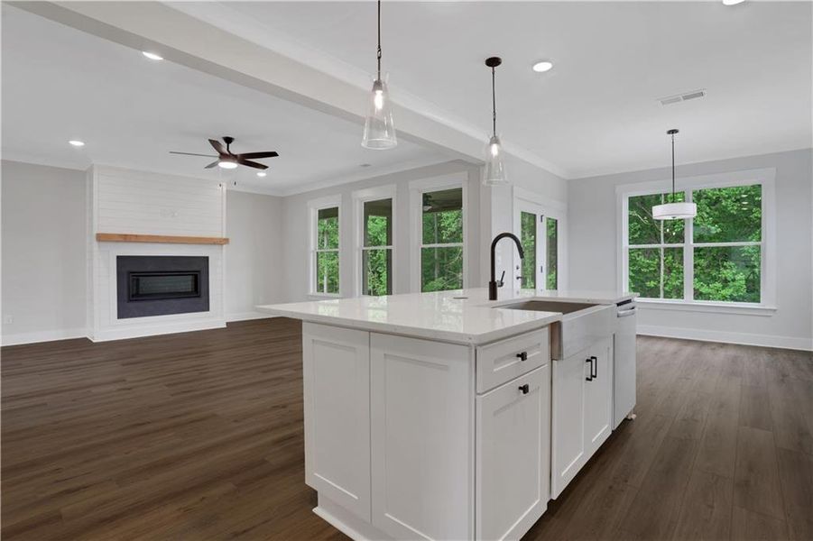 Furnished interior view inside a new home in Arbor West, Dawsonville (Image 8).