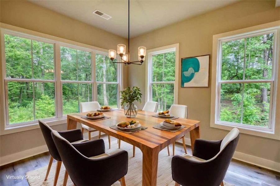 Furnished interior view inside a new home in , Monticello (Image 7).