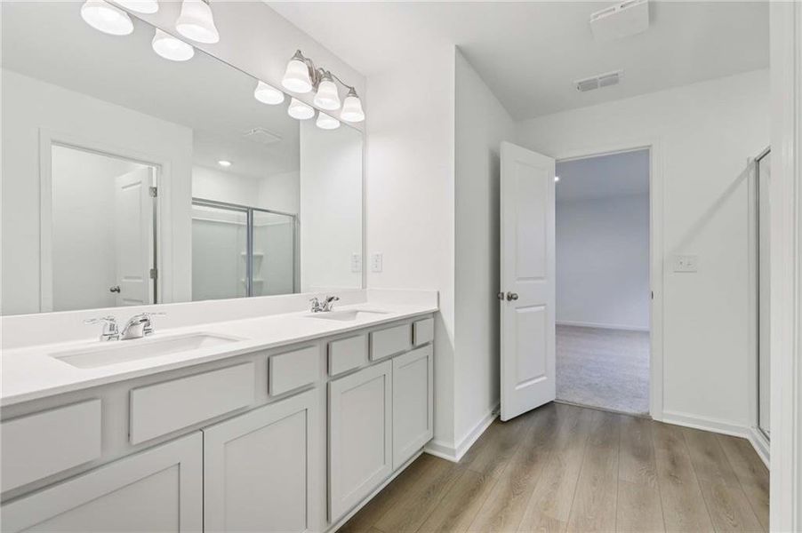 Furnished interior view inside a new home in The Pointe at Heron Bay, Locust Grove (Image 8).