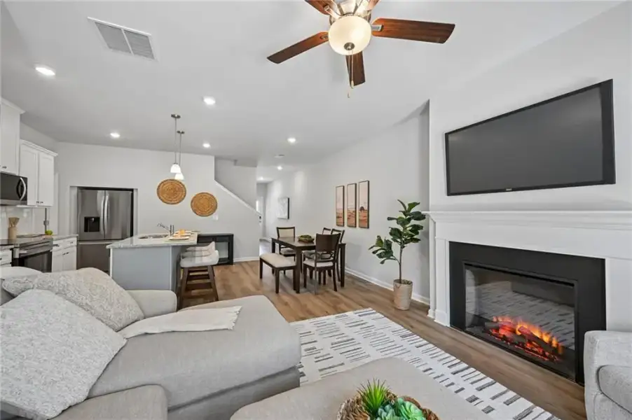 Furnished interior view inside a new home in , Lithonia (Image 4).