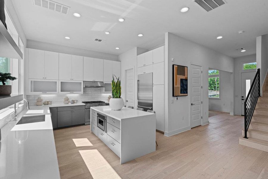 Furnished interior view inside a new home in Sunridge, Austin (Image 12).