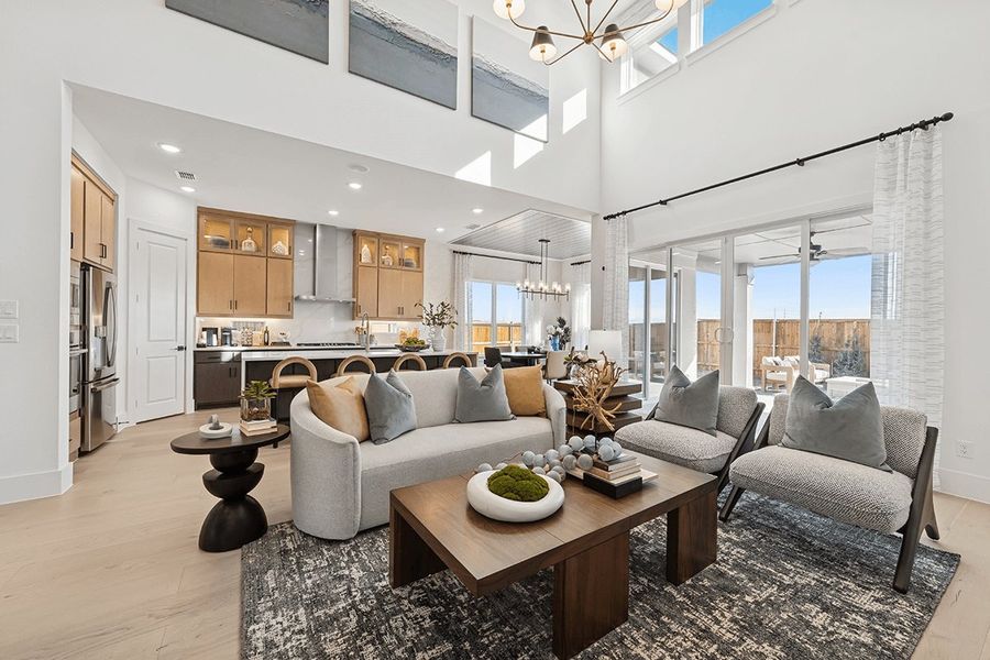 Representative furnished interior of a home built from the Hudson by Landon Homes in Fields - East Village, Frisco (Image 8).