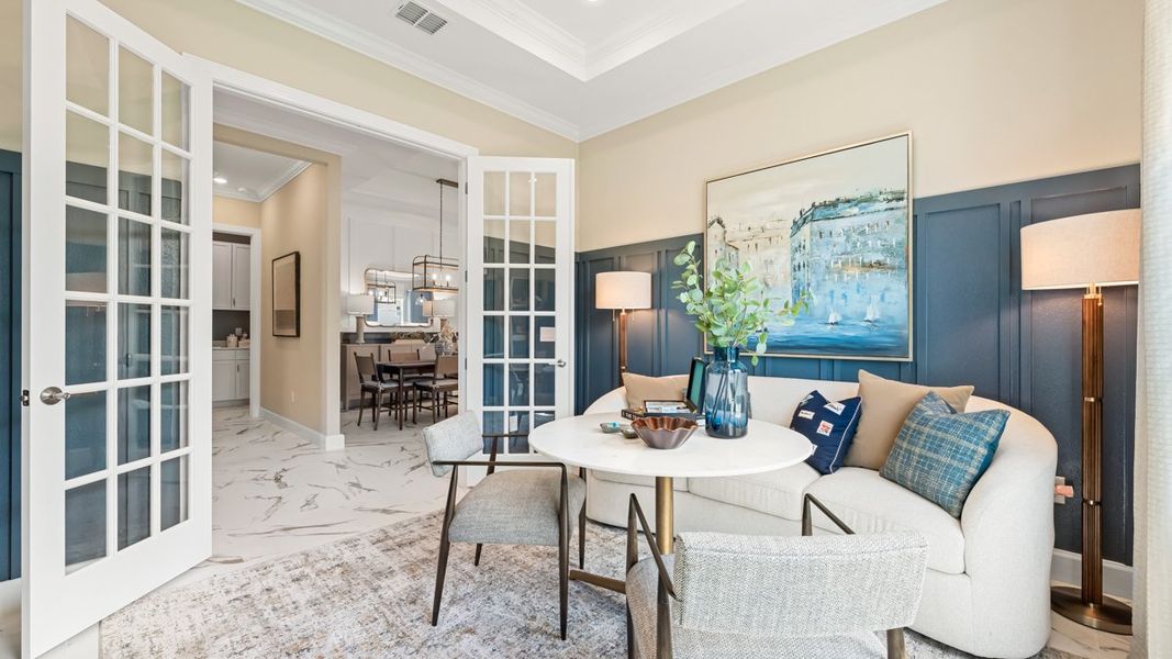 Representative furnished interior of a home built from the Lazio II by Taylor Morrison in Esplanade at Azario Lakewood Ranch, Lakewood Ranch (Image 11). Representative furnished interior of a home built from the Lazio II by Taylor Morrison in Esplanade at Azario Lakewood Ranch, Lakewood Ranch (Image 11).