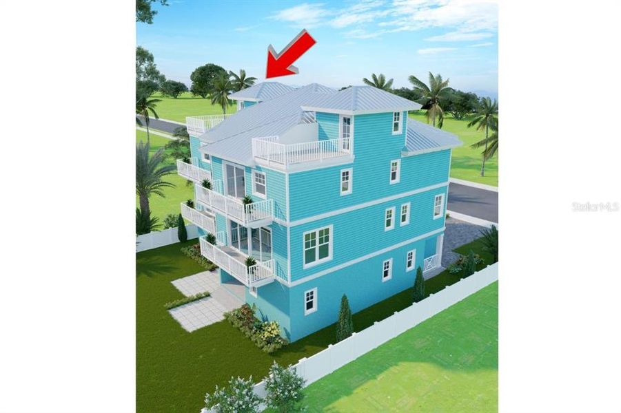 Rendering Rear of 523 Coral Sands Way Pre-Construction Rendering Rear of 523 Coral Sands Way Pre-Construction