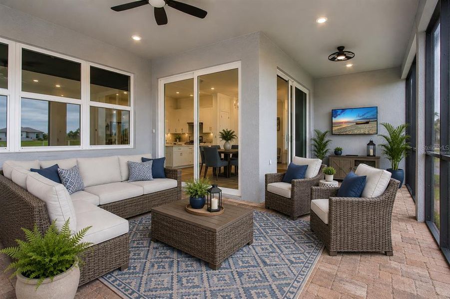 Exterior details and patio area of a home in , Parrish (Image 29).