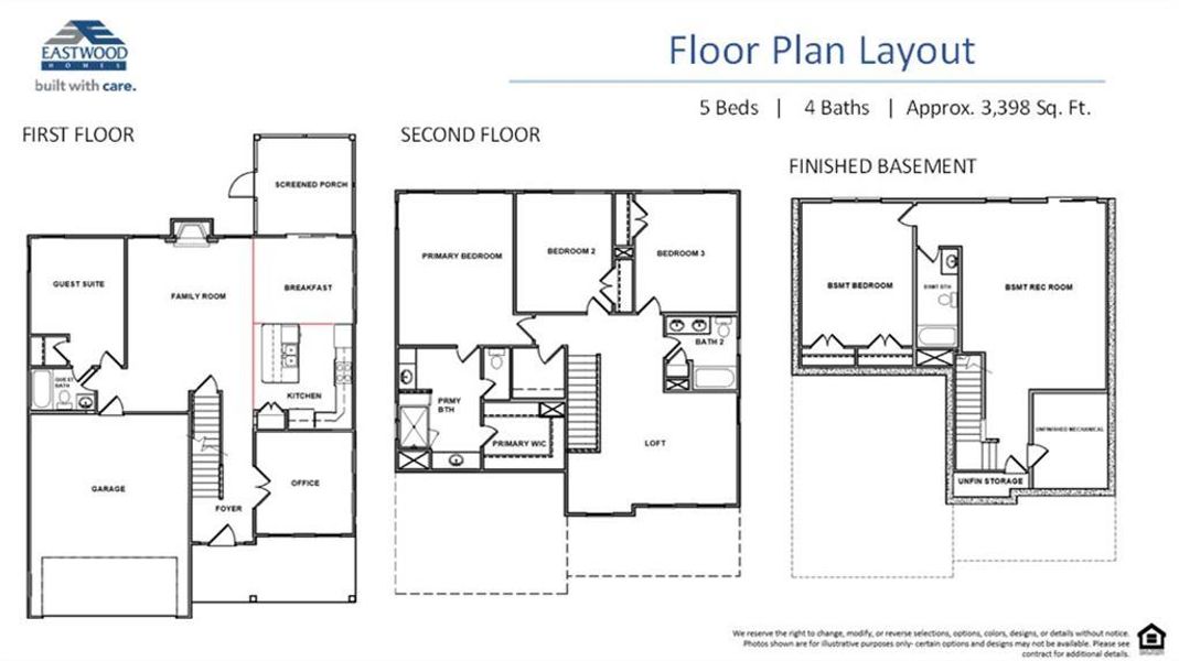 2D floor plan layout of this home in Twin Lakes, Hoschton, GA (Image 1). 2D floor plan layout of this home in Twin Lakes, Hoschton, GA (Image 1).