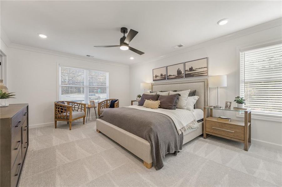 Furnished interior view inside a new home in River Walk Place, Lawrenceville (Image 11).