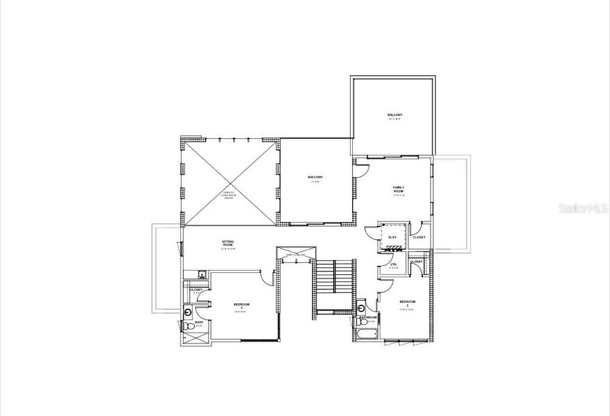 builder provided - upper living floor