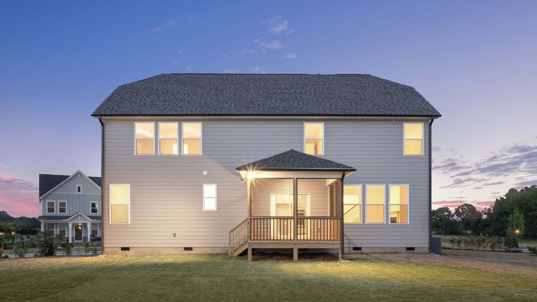 Representative exterior details of a home built from the Norman by D.R. Horton in Kalas Falls, Wake Forest (Image 30).