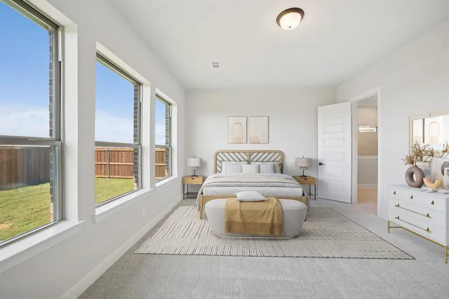 Furnished interior view inside a new home in Myrtle Creek, Waxahachie (Image 8). Furnished interior view inside a new home in Myrtle Creek, Waxahachie (Image 8).