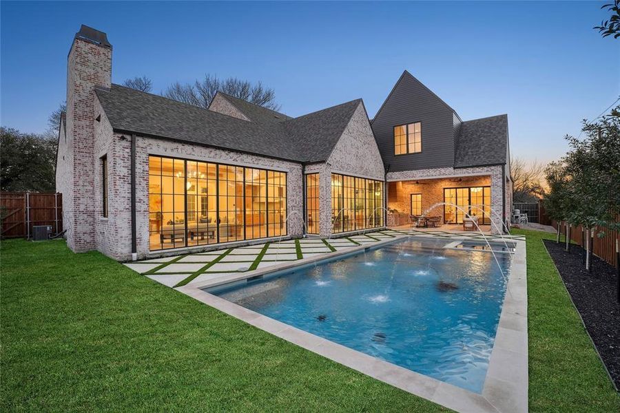 Exterior details and patio area of a home in , Dallas (Image 27). Exterior details and patio area of a home in , Dallas (Image 27).