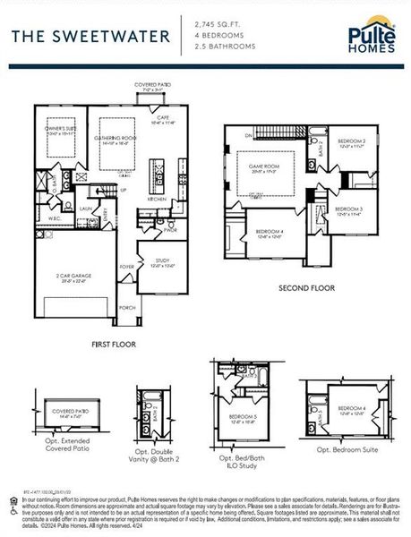 Pulte Homes, Sweetwater floor plan