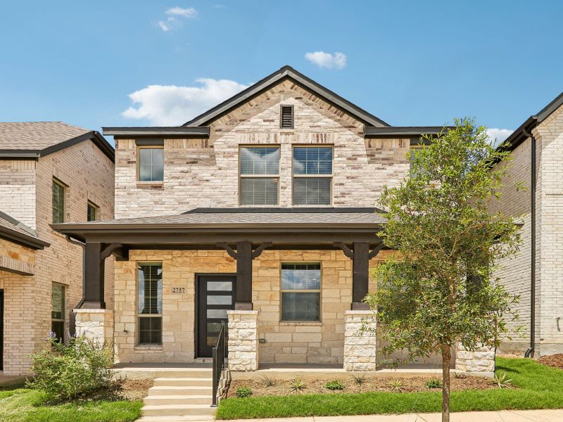 Front exterior of a new home in Oak Ridge Park, Corinth, TX, highlighting curb appeal (Image 1). Front exterior of a new home in Oak Ridge Park, Corinth, TX, highlighting curb appeal (Image 1).