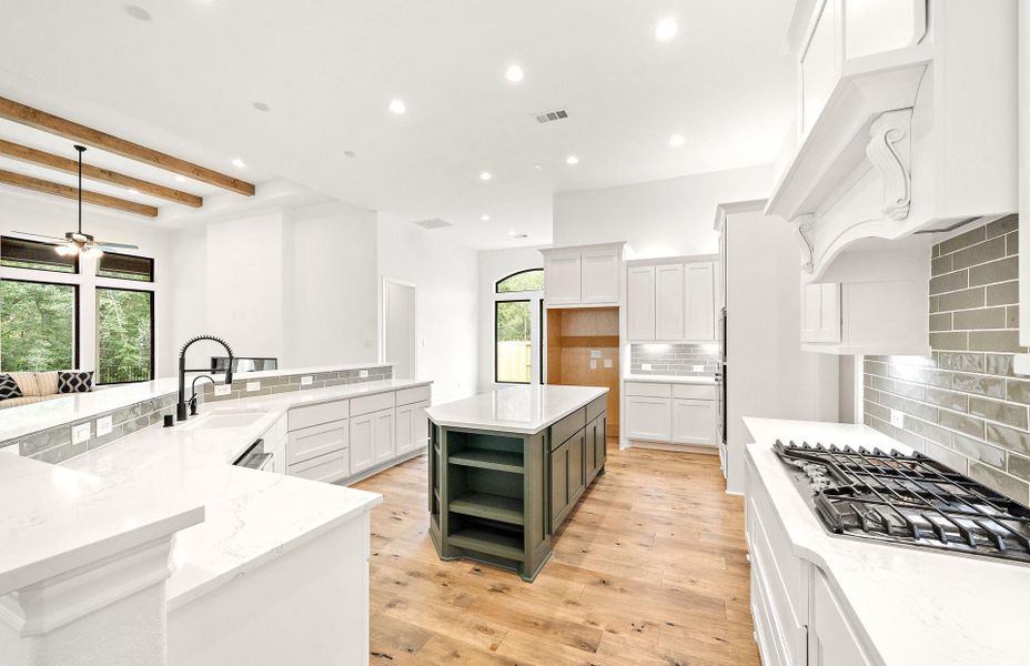 Furnished interior view inside a new home in Bridgeland 60′, Cypress (Image 5).