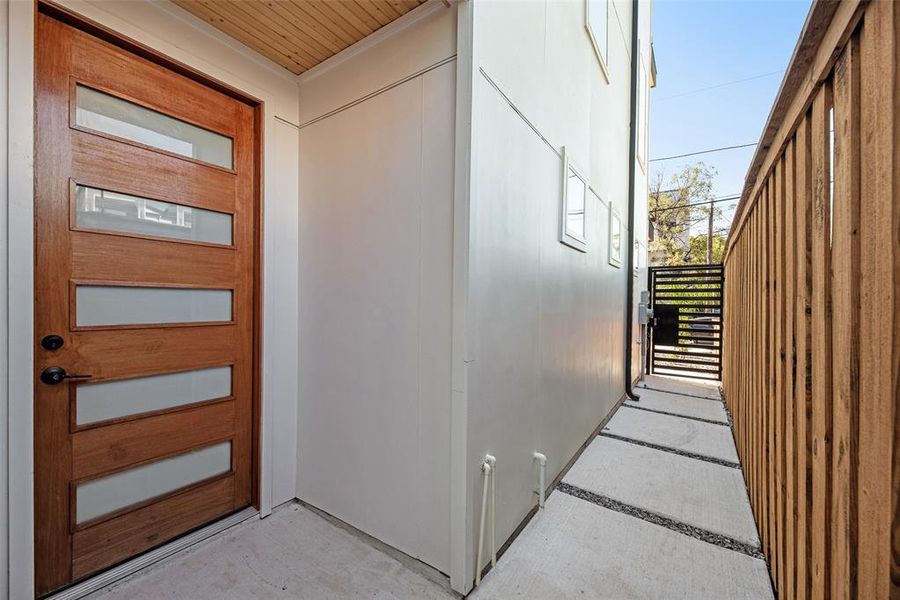 Exterior details and patio area of a home in , Dallas (Image 1). Exterior details and patio area of a home in , Dallas (Image 1).