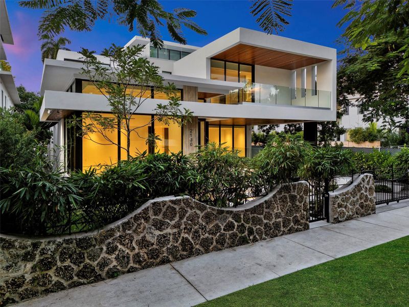 Exterior details and patio area of a home in , Miami (Image 27). Exterior details and patio area of a home in , Miami (Image 27).