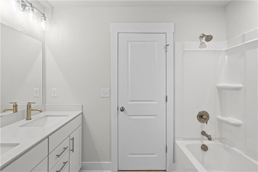 Furnished interior view inside a new home in Creekside at Skelton, Jefferson (Image 17).