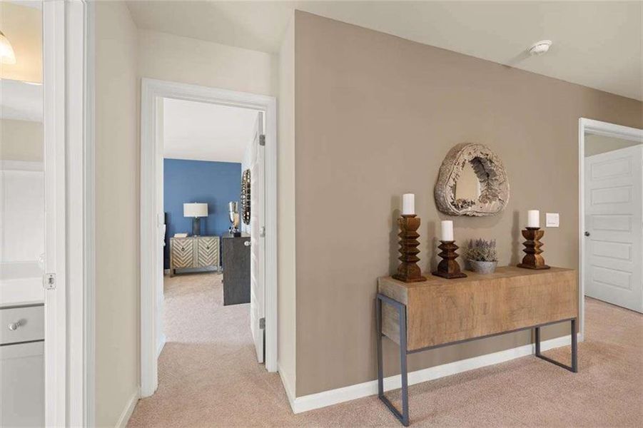 Furnished interior view inside a new home in Wildwood, Covington (Image 46). Furnished interior view inside a new home in Wildwood, Covington (Image 46).