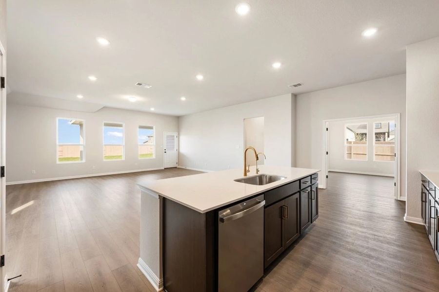 Furnished interior view inside a new home in The Colony 50s, Bastrop (Image 11).