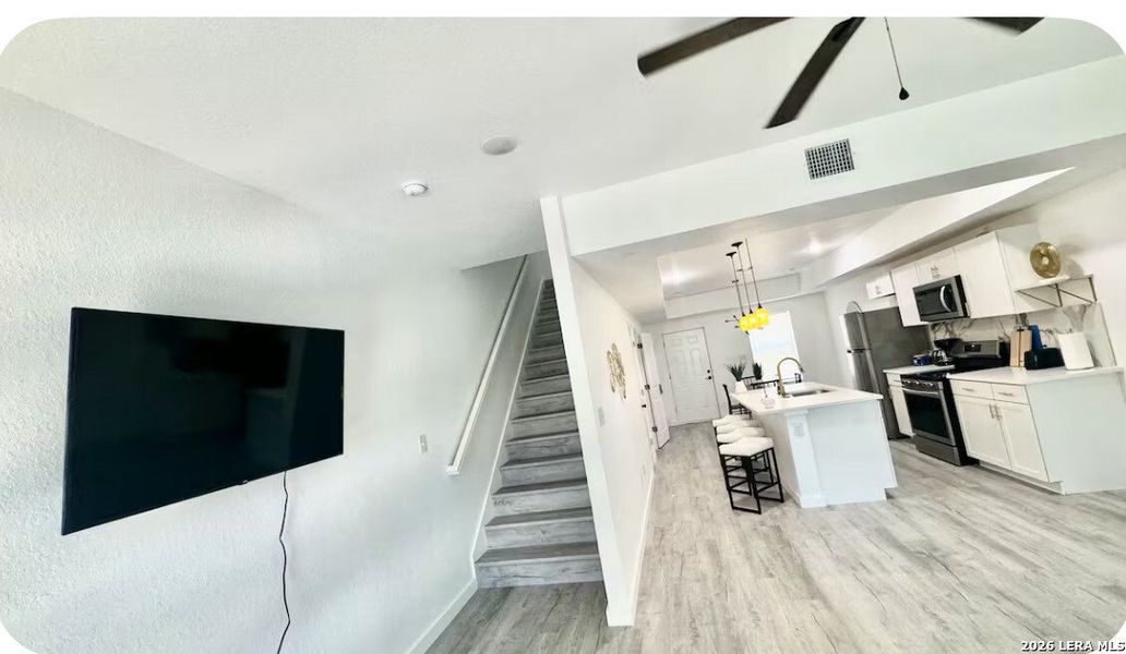 Furnished interior view inside a new home in , San Antonio (Image 11). Furnished interior view inside a new home in , San Antonio (Image 11).