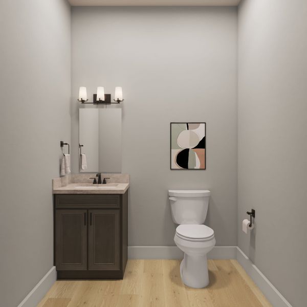 Representative furnished interior of a home built from the Camden by Tri Pointe Homes in The Estates at James Lane, Fulshear (Image 31).