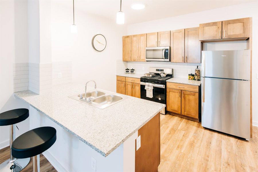 The images shown are representative photos and may not depict the exact unit available. Finishes, layouts, views, and features may vary from unit to unit.