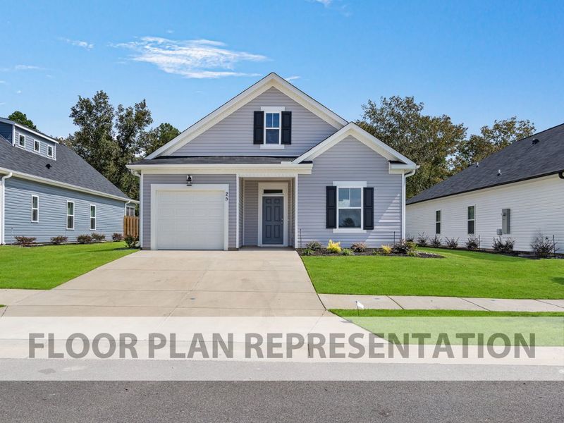 Front Elevation C - 1490 by Ivey Homes Front Elevation C - 1490 by Ivey Homes