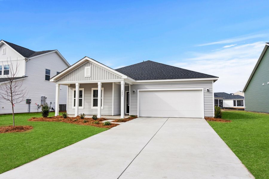 Front exterior of a new home in , Summerville, SC, highlighting curb appeal (Image 21). Front exterior of a new home in , Summerville, SC, highlighting curb appeal (Image 21).