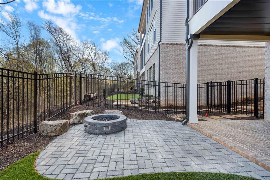 Exterior details and patio area of a home in , Peachtree Corners (Image 26). Exterior details and patio area of a home in , Peachtree Corners (Image 26).