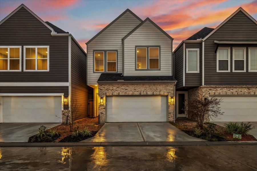 Front exterior of a new home in , Houston, TX, highlighting curb appeal (Image 1).