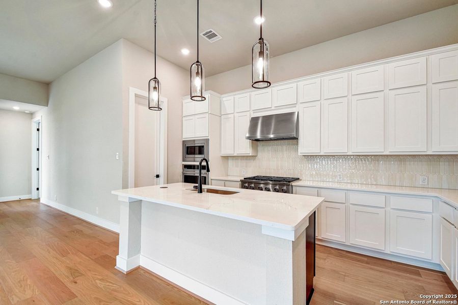Furnished interior view inside a new home in Homestead, Schertz (Image 3). Furnished interior view inside a new home in Homestead, Schertz (Image 3).