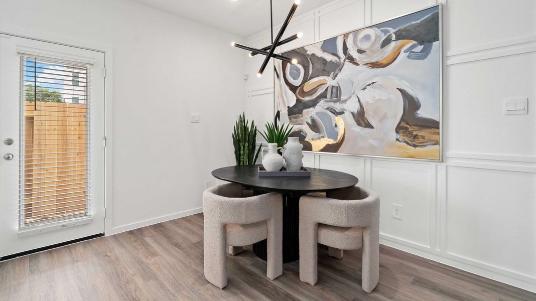 Representative furnished interior of a home built from the CEDAR by D.R. Horton in Alaia Crossing, Houston (Image 11). Representative furnished interior of a home built from the CEDAR by D.R. Horton in Alaia Crossing, Houston (Image 11).