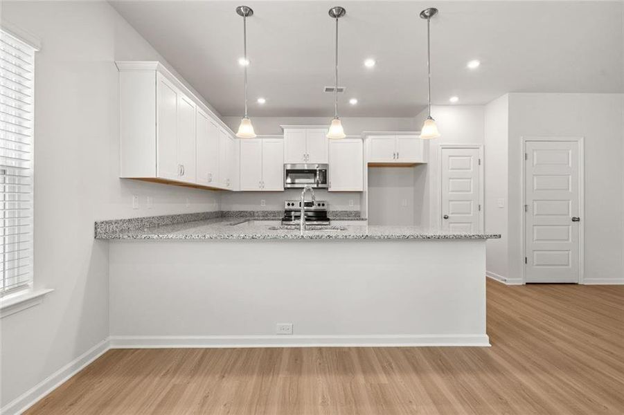 Furnished interior view inside a new home in The Andros, Dalton (Image 17).