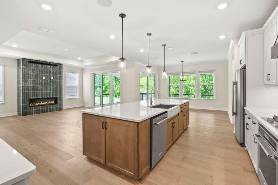 Furnished interior view inside a new home in Carolina Riverside, Belmont (Image 8).