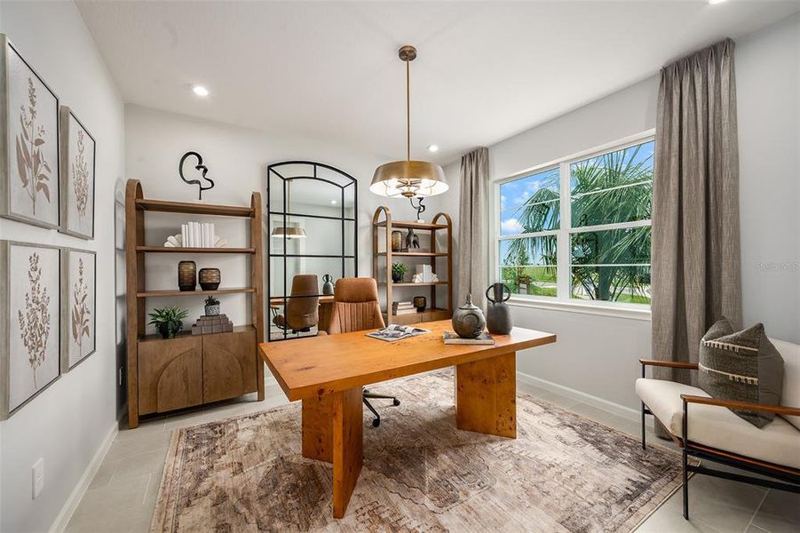 Furnished interior view inside a new home in Pasadena Ridge Master, Dade City (Image 18).