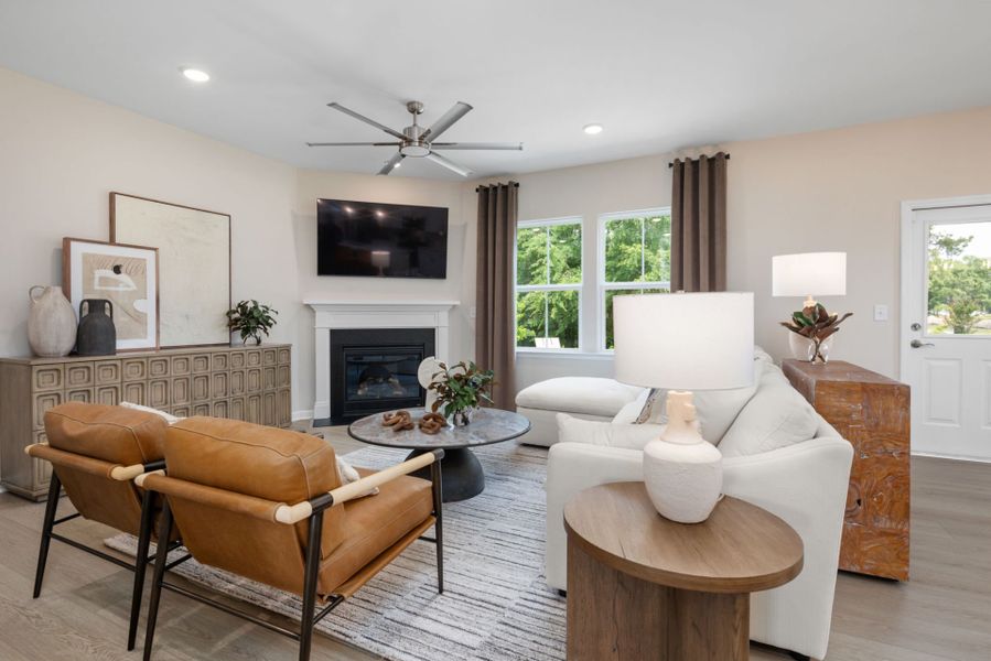 Furnished interior view inside a new home in Providence Oaks, Fuquay Varina (Image 6).