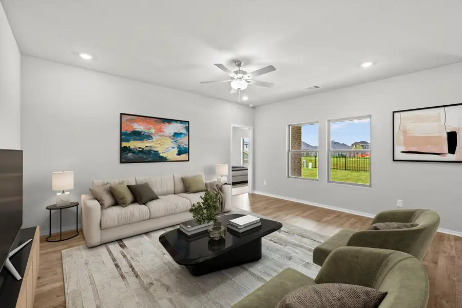 Furnished interior view inside a new home in Laurel Landing, Alvin (Image 10).
